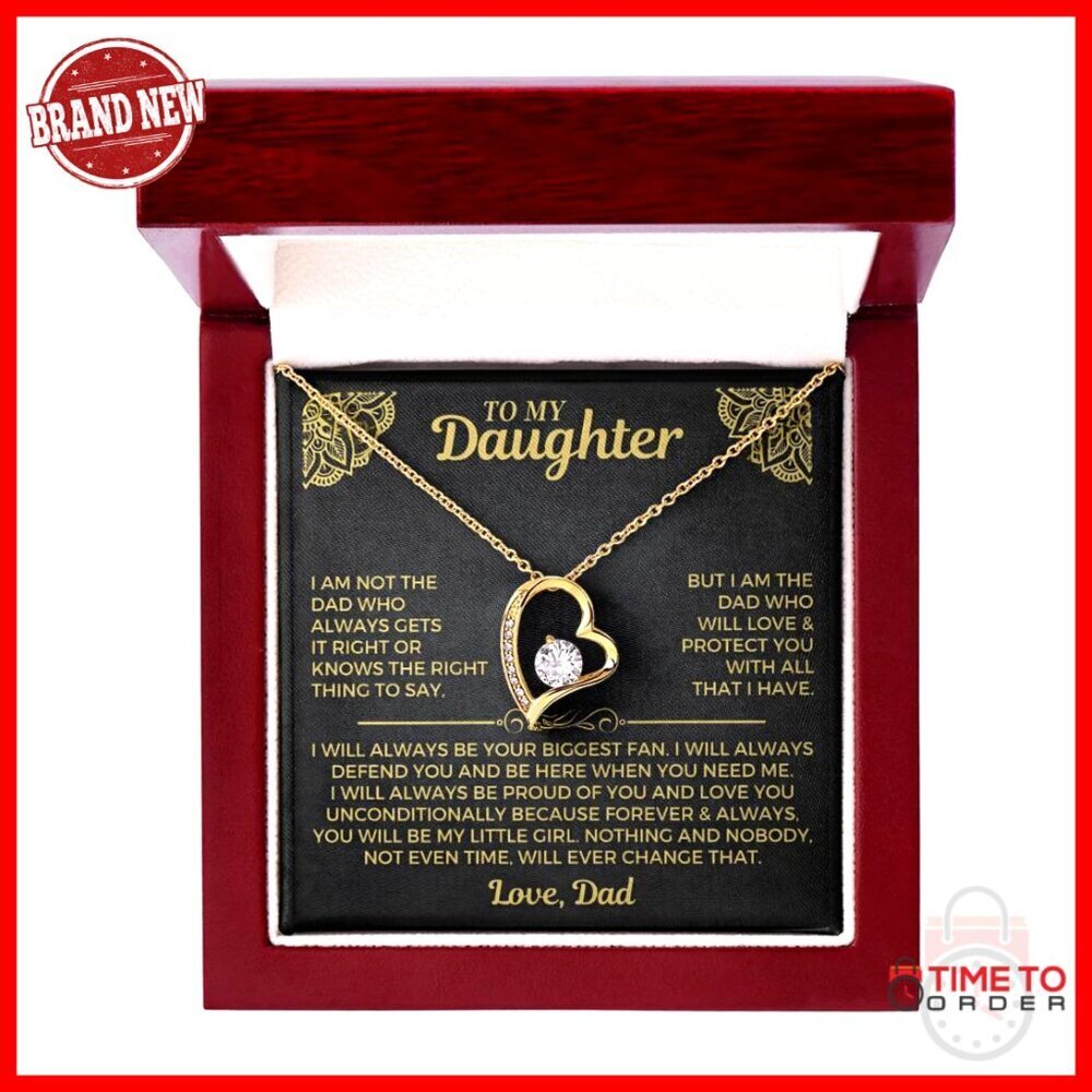 Adjustable Cubic Zirconia Pendant Necklace, Meaningful Gift for Daughter